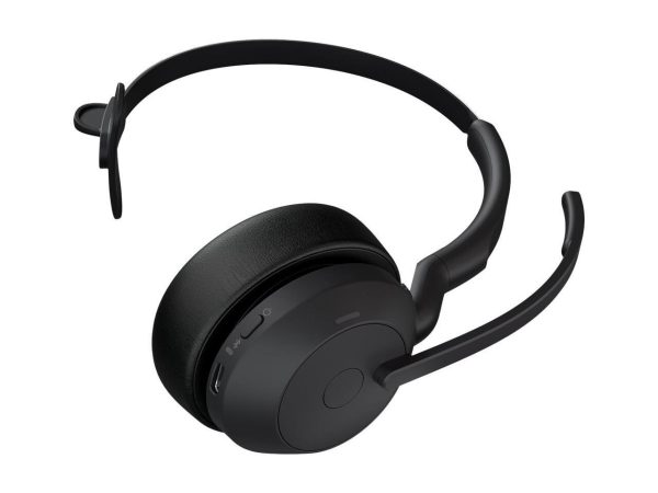 Jabra Evolve2 55 Headset - Mono - Wireless - Bluetooth - 98.4 Ft - 20 Hz - 20 KHz - On-Ear - Monaural - Supra-Aural - MEMS Technology, Noise Cancelling Microphone - Noise Canceling 25599-889-899-01 - Image 2