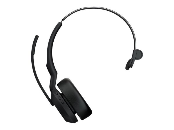 Jabra Evolve2 55 Headset - Mono - Wireless - Bluetooth - 98.4 Ft - 20 Hz - 20 KHz - On-Ear - Monaural - Supra-Aural - MEMS Technology, Noise Cancelling Microphone - Noise Canceling 25599-889-899-01 - Image 3