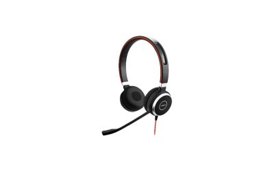 Jabra Evolve 40 Professional Wired Headset, Stereo, UC-Optimized – Telephone Headset for Greater Productivity, Superior Sound for Calls and Music, 3.5mm Jack/USB Connection, All-Day Comfort Design