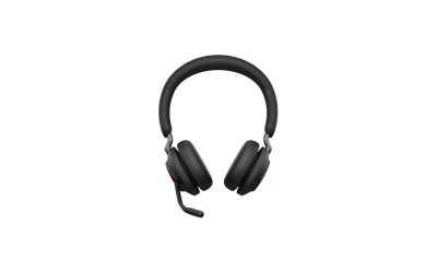 Jabra Evolve2 65 – USB-C MS Teams Stereo with Charging Stand USB-C Connector Circumaural Headset – Black