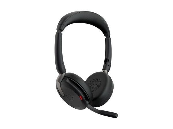 Jabra Evolve2 65 Flex UC Headset - Stereo - Wireless - Bluetooth - 98.4 ft - 20 Hz - 20 kHz - On-ear - Binaural - Supra-aural - MEMS Technology, Noise Cancelling Microphone - 26699-989-999-01 - Image 3