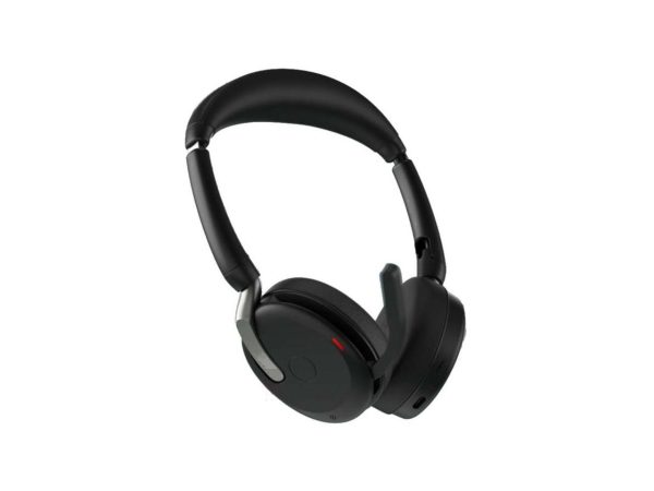 Jabra Evolve2 65 Flex UC Headset - Stereo - Wireless - Bluetooth - 98.4 ft - 20 Hz - 20 kHz - On-ear - Binaural - Supra-aural - MEMS Technology, Noise Cancelling Microphone - 26699-989-999-01