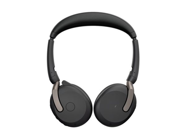 Jabra Evolve2 65 Flex UC Headset - Stereo - Wireless - Bluetooth - 98.4 ft - 20 Hz - 20 kHz - On-ear - Binaural - Supra-aural - MEMS Technology, Noise Cancelling Microphone - 26699-989-999-01 - Image 2