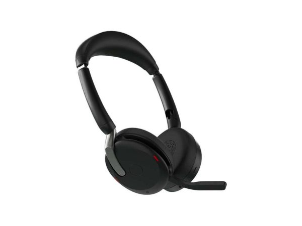 Jabra Evolve2 65 Flex UC Headset - Stereo - Wireless - Bluetooth - 98.4 ft - 20 Hz - 20 kHz - On-ear - Binaural - Supra-aural - MEMS Technology, Noise Cancelling Microphone - 26699-989-999-01 - Image 5