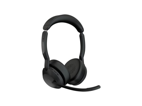 Jabra Evolve2 55 UC Headset - Stereo - Wireless - Bluetooth - USB-C - 98.4 ft - 20 Hz - 20 kHz - On-ear - Binaural - Supra-aural - MEMS Technology, Noise Cancelling Microphone - 25599-989-889-01 - Image 2