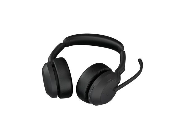 Jabra Evolve2 55 UC Headset - Stereo - Wireless - Bluetooth - USB-C - 98.4 ft - 20 Hz - 20 kHz - On-ear - Binaural - Supra-aural - MEMS Technology, Noise Cancelling Microphone - 25599-989-889-01 - Image 3