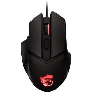 MSI Clutch GM20 ELITE S12-0400D00-C54 Black 6 Buttons 1 x Wheel USB 2.0 Wired Optical 6400 dpi Gaming Mouse