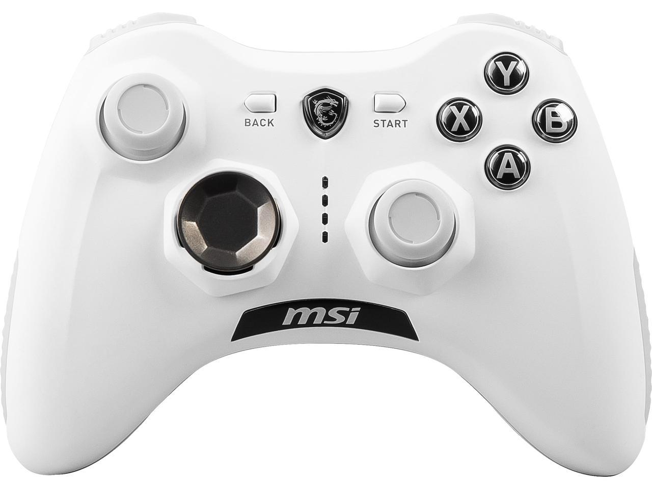 MSI Force GC30V2 White Wireless Gaming Controller, Dual Vibration Motors, Dual Connection Modes, Interchangeable D-Pads, Compatible with PC & Android - Image 2