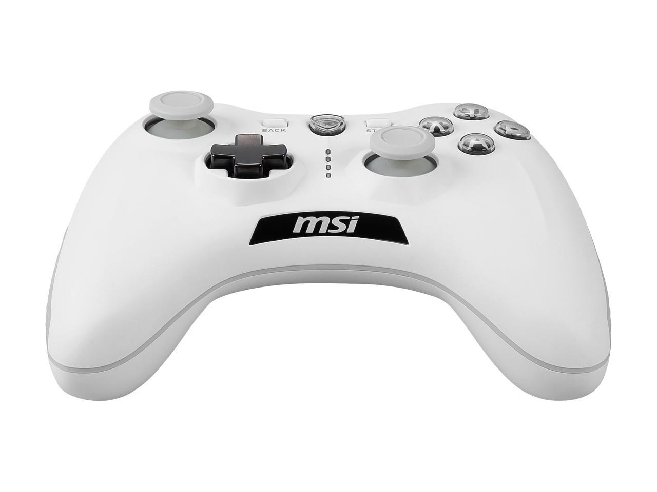MSI Force GC30V2 White Wireless Gaming Controller, Dual Vibration Motors, Dual Connection Modes, Interchangeable D-Pads, Compatible with PC & Android - Image 4