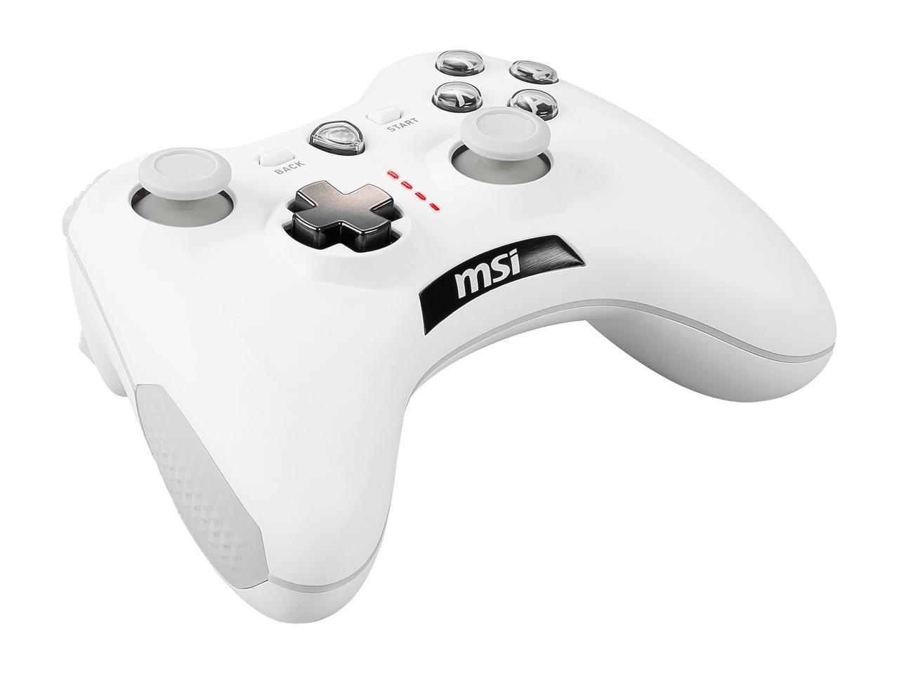 MSI Force GC30V2 White Wireless Gaming Controller, Dual Vibration Motors, Dual Connection Modes, Interchangeable D-Pads, Compatible with PC & Android - Image 5