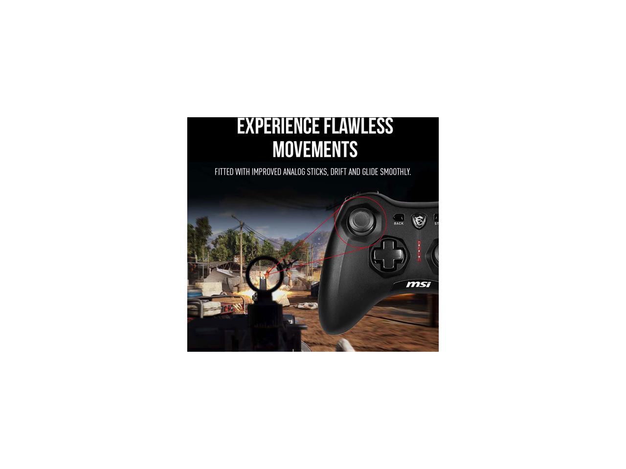 MSI Force GC30V2 Wireless Gaming Controller, Dual Vibration Motors, Dual Connection Modes, Interchangeable D-Pads, Compatible with PC & Android - Image 5