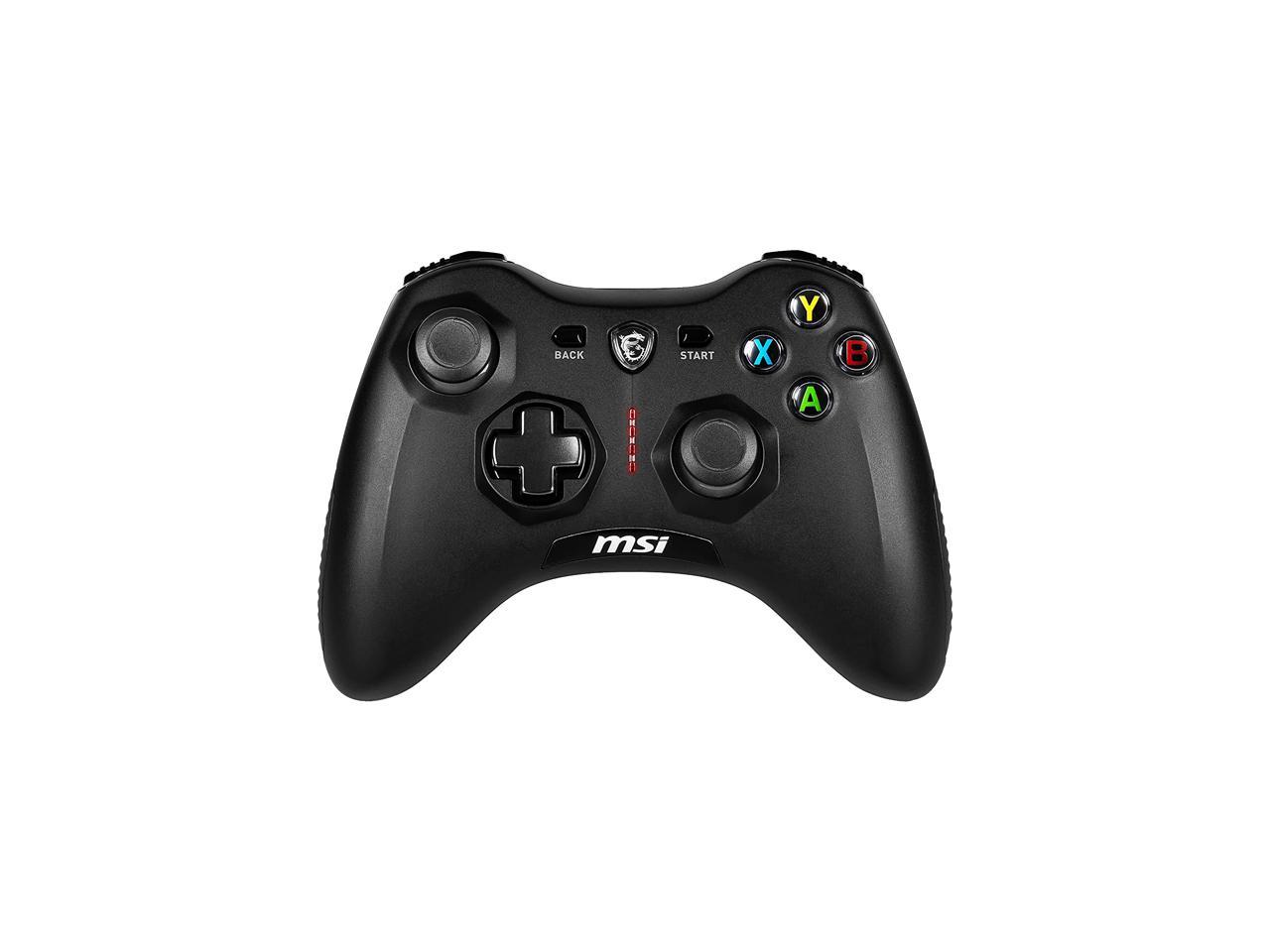 MSI Force GC30V2 Wireless Gaming Controller, Dual Vibration Motors, Dual Connection Modes, Interchangeable D-Pads, Compatible with PC & Android