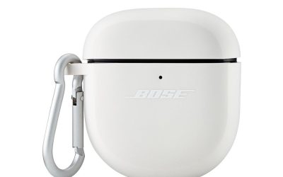 Bose – Silicone Case Cover for QuietComfort Earbuds II – Soapstone