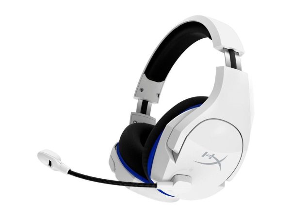 HyperX Cloud Stinger Core - Wireless Gaming Headset, for PS4, PS5, PC, Lightweight, Durable Steel Sliders, Noise-Cancelling Microphone - White - Image 2