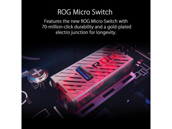ASUS ROG Gladius III Wired Gaming Mouse | Tuned 19,000 DPI Sensor, Hot Swappable Push-Fit II Switches, Ergo Shape, ROG Omni Mouse Feet, ROG Paracord and Aura Sync RGB Lighting - Image 4