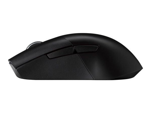 Asus ROG Keris Wireless AimPoint Gaming Mouse, Tri-mode connectivity (2.4GHz RF, Bluetooth, Wired), 36000 DPI sensor, 5 programmable buttons, ROG SpeedNova, Replaceable switches, Paracord cable, Black - Image 3
