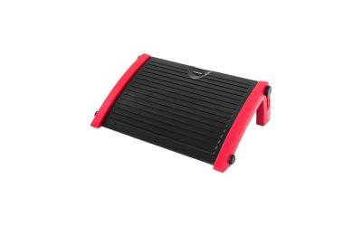 AKRacing Plastic Footrest Red, Adjustable to Multiple Tilt Angles (AK-FOOTREST-RD-NA)