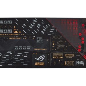 ASUS ROG Scabbard II EVA Edition Extended Gaming Mouse Pad, Protective Nano Coating (Water, Oil, Dust Repellant Surface), Anti-Fray, Flat-Stitched Edges and a Non-Slip Rubber Base (90MP02R0-BPAA00)