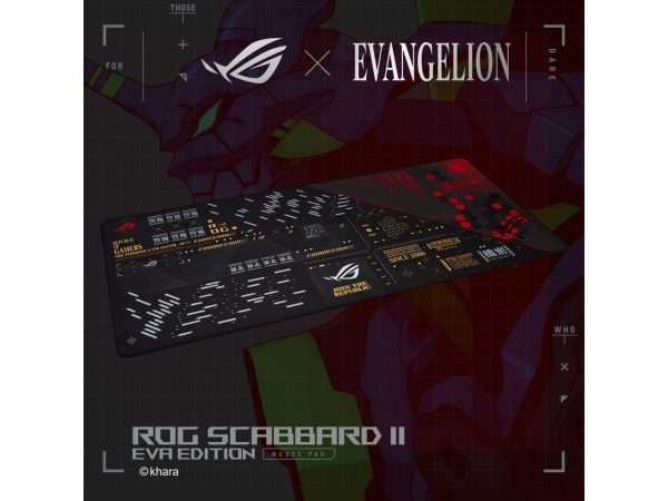 ASUS ROG Scabbard II EVA Edition Extended Gaming Mouse Pad, Protective Nano Coating (Water, Oil, Dust Repellant Surface), Anti-Fray, Flat-Stitched Edges and a Non-Slip Rubber Base (90MP02R0-BPAA00) - Image 3