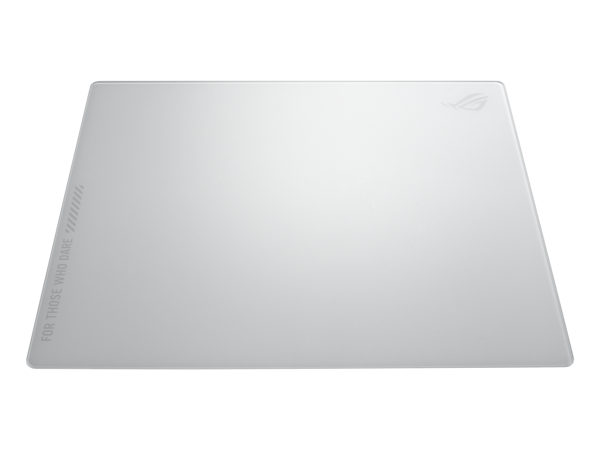 ASUS ROG Moonstone Ace L Glass Gaming Mouse Pad, Ultra-smooth Surface, Noise-Reducing Design, 9H Tempered Glass, Impact & Scratch Resistant, Anti-slip Silicone Base, 500 x 400 mm, Moonlight White - Image 2