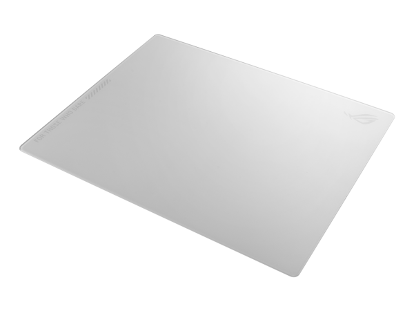 ASUS ROG Moonstone Ace L Glass Gaming Mouse Pad, Ultra-smooth Surface, Noise-Reducing Design, 9H Tempered Glass, Impact & Scratch Resistant, Anti-slip Silicone Base, 500 x 400 mm, Moonlight White - Image 3