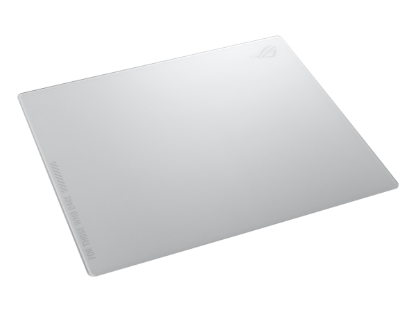 ASUS ROG Moonstone Ace L Glass Gaming Mouse Pad, Ultra-smooth Surface, Noise-Reducing Design, 9H Tempered Glass, Impact & Scratch Resistant, Anti-slip Silicone Base, 500 x 400 mm, Moonlight White - Image 4