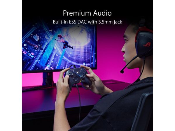 ASUS ROG Raikiri officially licensed Xbox controller, remappable buttons & triggers, 2 rear buttons, step & linear triggers, adjustable joystick sensitivity, 3.5mm jack with ESS DAC, for PC and Xbox - Image 4