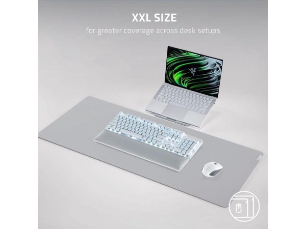 Razer Pro Glide Soft Mouse Mat: Thick, High-Density Rubber Foam - Textured Micro-Weave Cloth Surface - Anti-Slip Base - XXL Size - Image 5