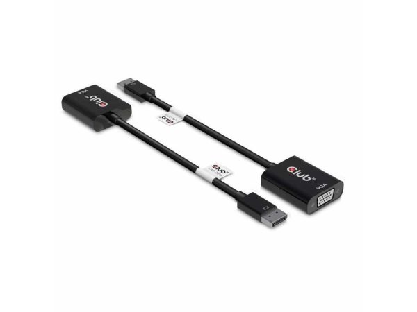 Club 3D DisplayPort to VGA Black Active Adapter M/F CAC-2013 - Image 2