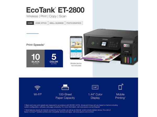 Epson EcoTank® ET-2800 AIO Black Printer Home Office - Image 3