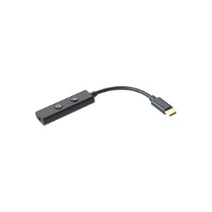 Creative Sound Blaster Play! 4 Hi-res External USB-C DAC and Sound Adapter Ft. VoiceDetect Auto Mic Mute/Unmute, Two-Way Noise Cancellation, Bass Boost/Dynamic EQs, for Video Calls on Windows PC