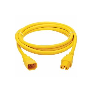 Tripp Lite series 10ft Power Cord C14 to C15 Heavy-Duty 14 AWG Yellow P018010AYW