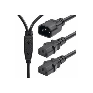 StarTech 6ft 1.8m Power Cord Splitter IEC 60320 C14 to 2x C13 AC Power Cable 10A 250V 18AWG UL Listed Components 87238600POWERCORD