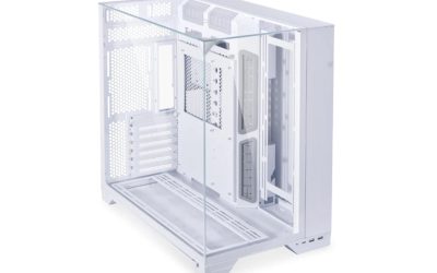 LIAN LI O11 Vision White Aluminum / Steel / Tempered Glass ATX Mid Tower Computer Case – O11VW