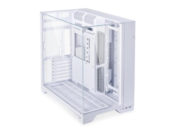 LIAN LI O11 Vision White Aluminum / Steel / Tempered Glass ATX Mid Tower Computer Case - O11VW