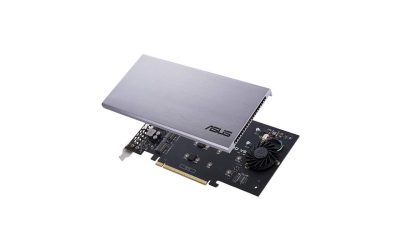 ASUS Hyper M.2 x16 PCIe 3.0 x4 Expansion Card V2 Supports 4 x NVMe M.2 (2242/2260/2280/22110) Up to 128 Gbps for Intel VROC and AMD Ryzen Threadripper NVMe RAID