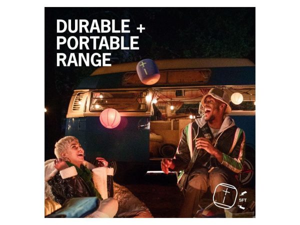 Ultimate Ears WONDERBOOM 3 Small Portable Wireless Bluetooth Speaker - Joyous Brights Grey - Image 5