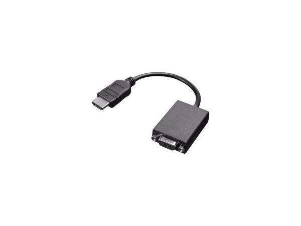 Lenovo - Adapter - HDMI (M) to HD-15 (VGA) (F) - 7.9 in - 1920 x 1080 at 60 Hz support - for IdeaPad 3 14, 3 15IGL05, 3 15IML05, 3 CB 14, IdeaPad Flex 5 14ITL05, Legion 5 15 - Image 3