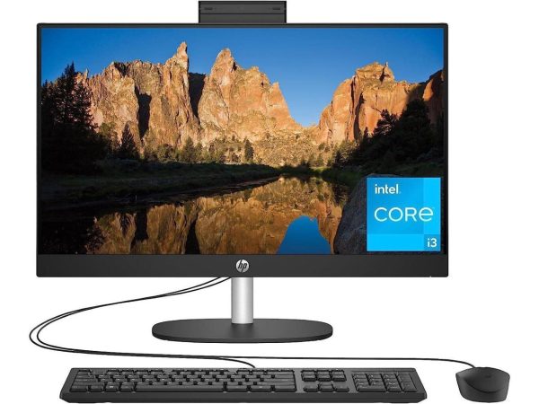 HP 23.8 inch All-in-One Desktop PC, FHD Display, Intel Core i3-N300, 8 GB RAM, 256 GB SSD, Intel UHD Graphics, Windows 11 Home, 24-cr0030 (2023), - Image 4