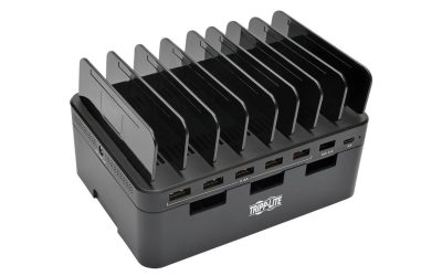 Tripp Lite U280-007-CQC-ST 7-Port Usb Charging Station Hub With Quick Charge 3.0, Usb-C Port, Device Storage, 5V 4A (60W) Usb Charge Output – Power Adapter – 60 Watt – 4 A – 7 Output Connectors (6 X