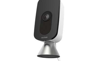 New 2022 ecobee SmartCamera – Indoor WiFi Security Camera, Baby & Pet Monitor, Smart Home Security System, 1080p HD 180 Degree FOV, Night Vision, 2-Way Audio, Works with Apple HomeKit, Alexa Built In