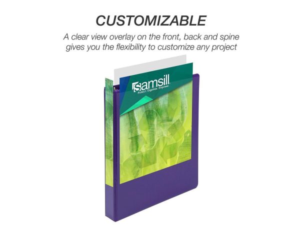 Samsill Earth's Choice Plant-Based Durable Binders 3 Round Ring Assorted Color 4 Pack (MP48639) - Image 5