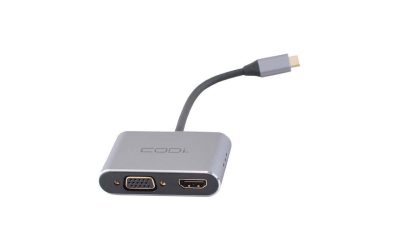 CODi 4-In-1 USB-C Display Adapter HDMI VGA USB-C PD USB-A 3.0 A01063M