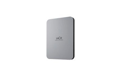 LaCie STLP2000400 2 TB Portable Hard Drive External Moon Silver USB 3.1 Type C