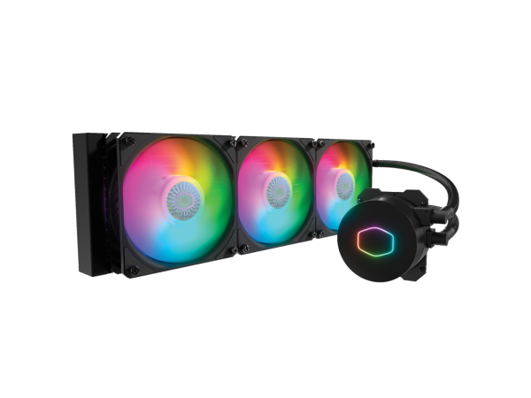 Cooler Master MasterLiquid ML360L ARGB V2 Close-Loop AIO CPU Liquid Cooler, Dual Chamber Pump, 360mm Radiator, SickleFlow 120 PWM ARGB, AMD Ryzen AM5/AM4, Intel LGA1700/1200 (MLW-D36M-A18PA-R2)