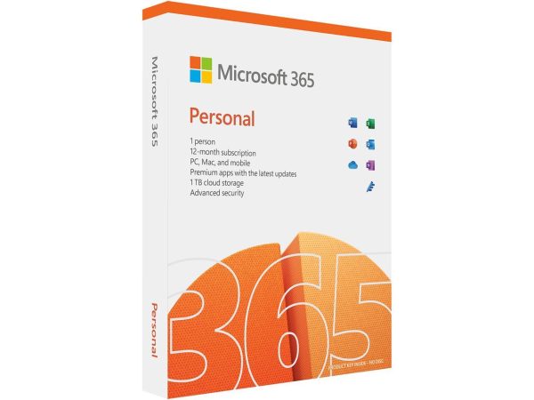 Microsoft 365 Personal | 12-Month Subscription, 1 Person | Premium Office Apps | 1TB OneDrive Cloud Storage | PC/Mac Keycard