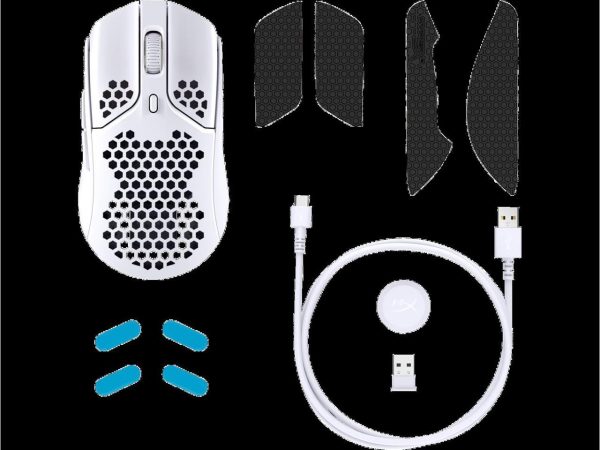 HyperX - Pulsefire Haste Wireless Gaming Mouse - White (4P5D8AA) - Image 5