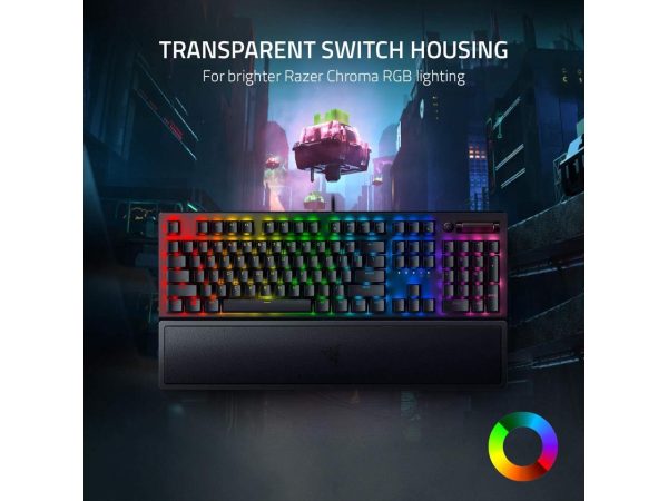 Razer BlackWidow V3 Mechanical Gaming Keyboard: Green Mechanical Switches - Tactile & Clicky - Chroma RGB Lighting - Compact Form Factor - Programmable Macro Functionality, Classic Black - Image 5