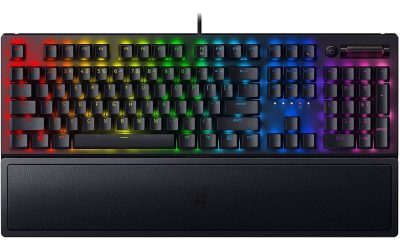 Razer BlackWidow V3 Mechanical Gaming Keyboard: Green Mechanical Switches – Tactile & Clicky – Chroma RGB Lighting – Compact Form Factor – Programmable Macro Functionality, Classic Black