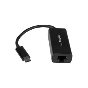 StarTech US1GC30B USB-C to Gigabit Ethernet Adapter - Black - Thunderbolt 3 Port Compatible - USB Type C Network Adapter